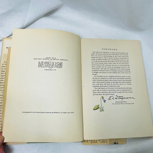 Book of Wildflower 1939 with Pressed Floral Lady Slipper  Margaret McKenny - Picture 6 of 11